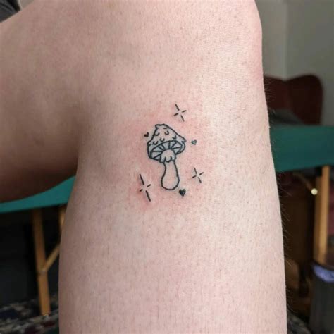 matching mushroom tattoos|tiny mushroom tattoos simple.